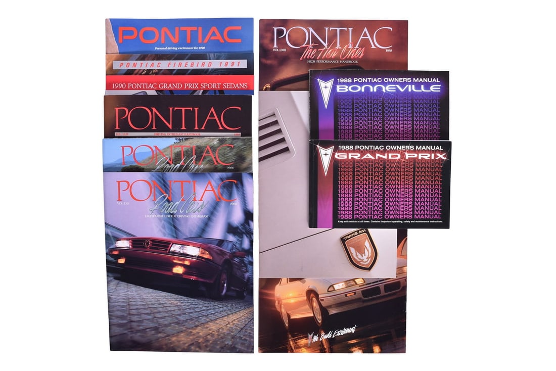 Seventeen Pieces Of Pontiac Sales Literature And Magazines From 1980-2000's- 1988 Pontiac Bonneville (1 of 3)