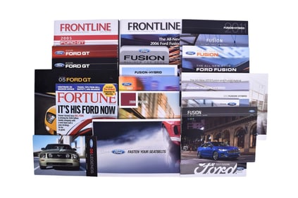 Twenty-Three Pieces Of Ford GT And Ford Fusion Promotional And Sales Literature From The 2000's-