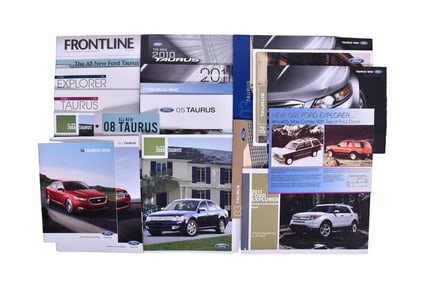 Nineteen Pieces Of Ford Explorer And Taurus Promotional And Sales Literature From 1990-2000's