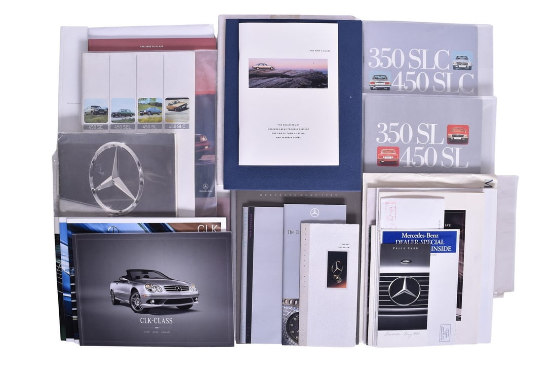 Thirty-Five Pieces Of Mercedes-Benz 1975-2000's Promotional And Sales Literature- 1975 Passenger Car (1 of 3)