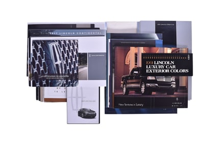 Forty Pieces Of Lincoln Sales And Promotional Literature from 1980's-2000's- 1988 Continental