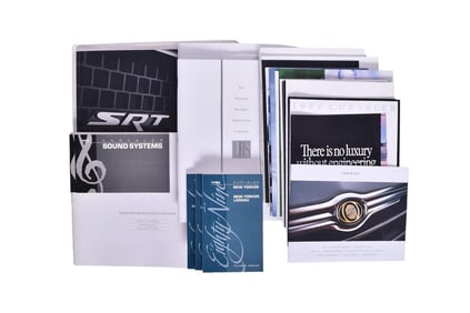 Thirty-Five Pieces Of Promotional And Sales Literature For Chrysler 1980's-2000's- Owner's Manuals,