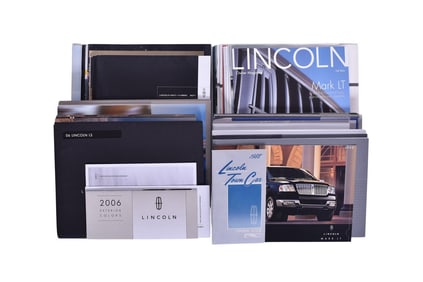 Fifty-Five Pieces Of Promotional And Sales Literature For Lincoln 1980's-2000's