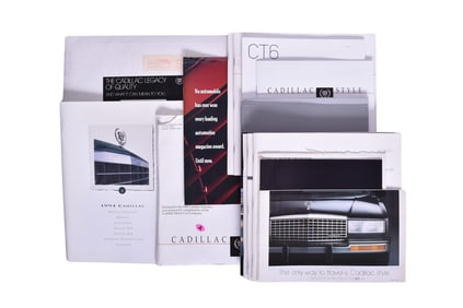 Twenty Pieces Of Promotional And Sales Literature For Cadillac 1980's-2000's