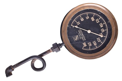 Ashcroft Locomotive Boiler Pressure Gauge - Auxiliary Spring Type 1035
