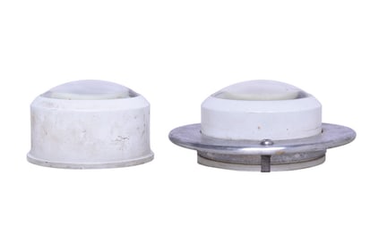 Pair of Pullman Passenger Car Sink Light Glass Shades