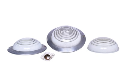 Pullman "Target" Passenger Car Light and Extra Glass Shades