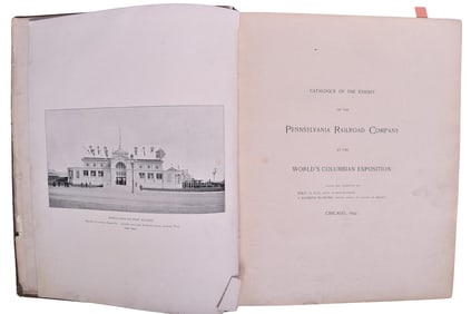 1893 Pennsylvania Railroad At The World's Columbia Exposition Chicago Book