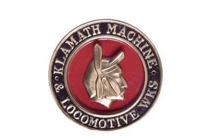 Brass Klamath Machine & Locomotive Works Plate - Reproduction?