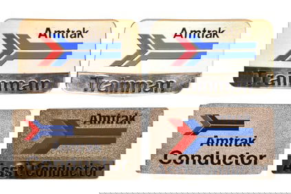 Amtrak Conductor, Asst. Conductor, Trainman Cap Badges