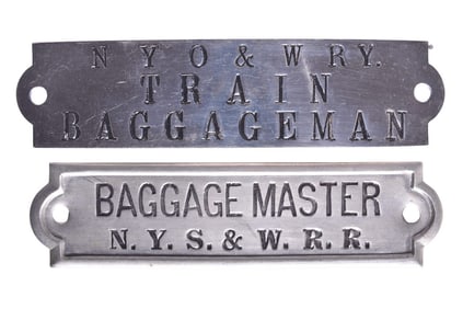 New York, Ontario & Western and New York, Susquehanna & Western Railroad Cap Badges
