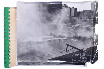 1943 Pennsylvania Railroad Broad Street Station Fire Photo Album