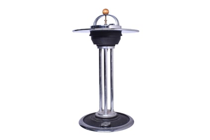 Restored Chicago and North Western Smoking Stand w/ Herald in Base