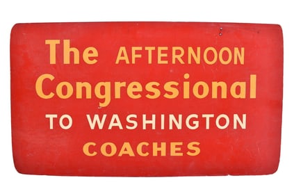 Pennsylvania Railroad "Afternoon Congressional" Gate Sign