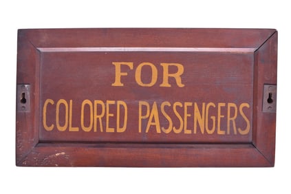 Jim Crow Signage For Whites and Colored Passengers - Possibly Pennsylvania?