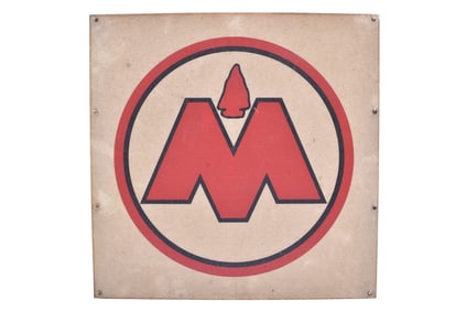 Fiberglass Monon Railroad Logo Sign