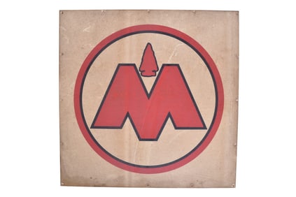 Fiberglass Monon Railroad Logo Sign