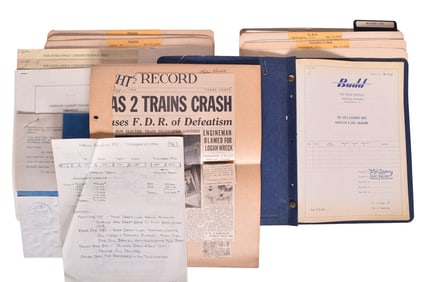 Reading and Baltimore & Ohio Railroad Wreck Files from the Budd Company Archives