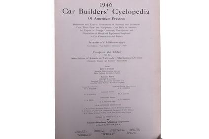 Original 1946 Railroad Car Builders' Cyclopedia 17th Edition