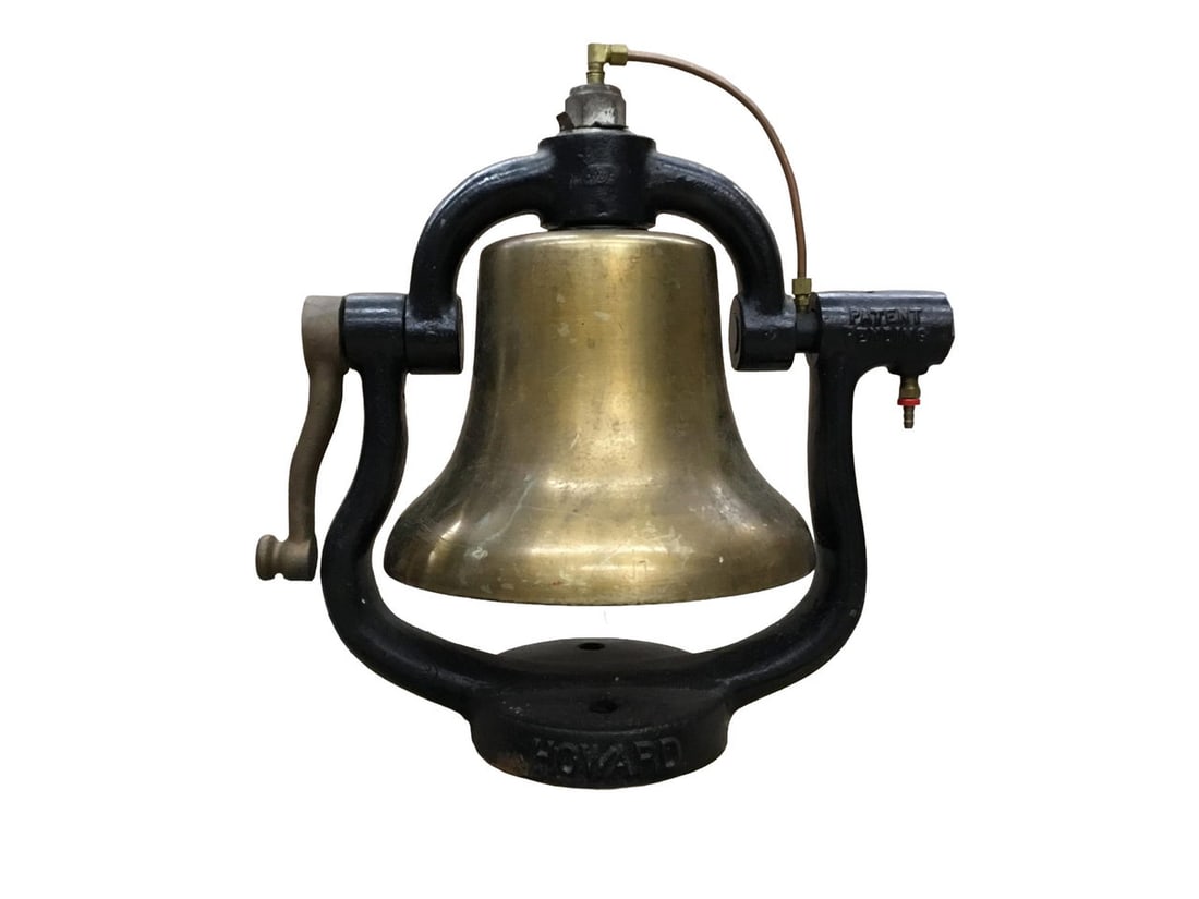 Howard 12" Diameter Brass Locomotive Bell (1 of 9)