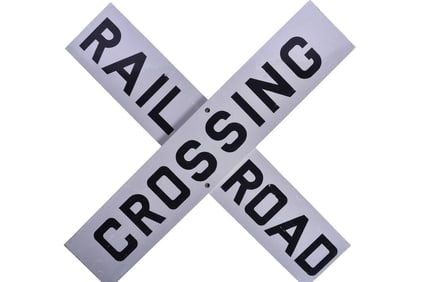 Aluminum Railroad Crossing Crossbuck Signs