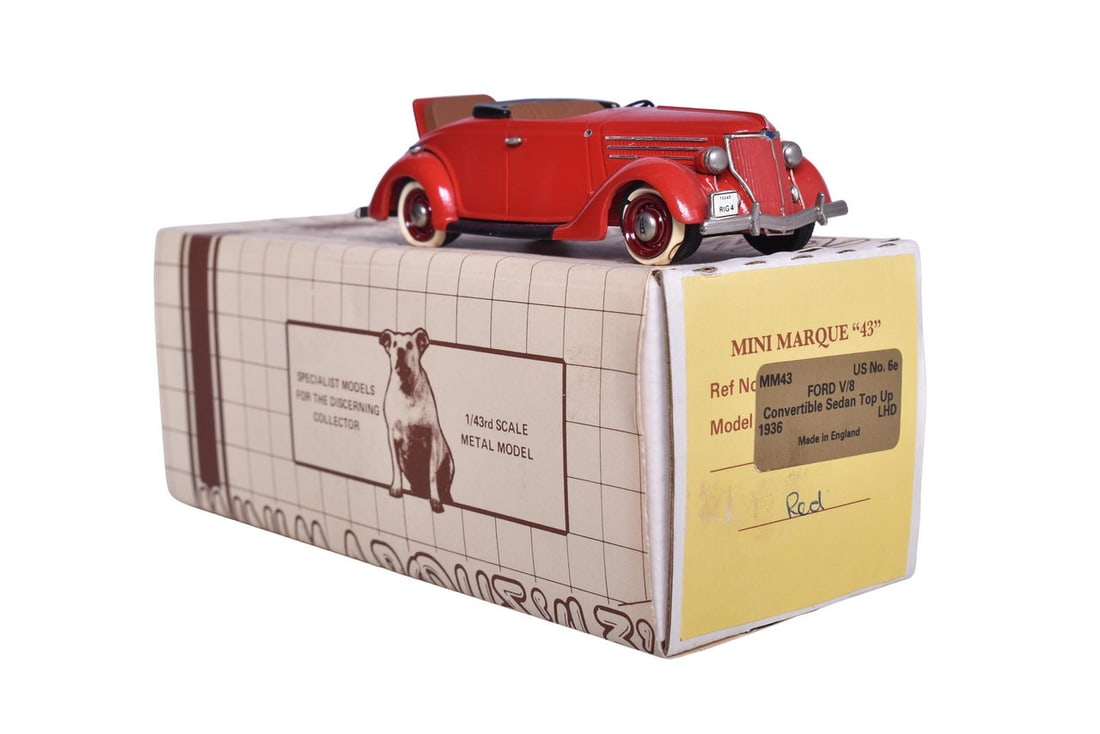 Mini Marque US 6E 1936 Ford V/8 Convertible Sedan (1 of 3)