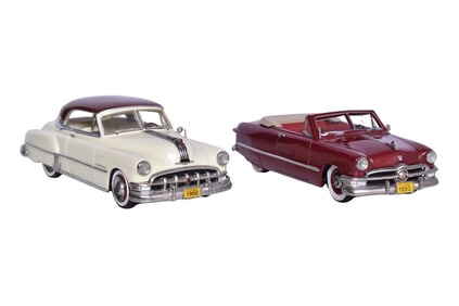 Pair of Motor City USA 1950s Models - MC 46 1950 Pontiac and MC 10 1950 Ford Custom