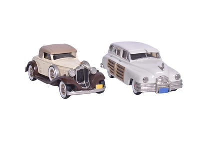Pair of Brooklin Packard Models - 1948 Packard Station Sedan and 1932 Packard Light 8