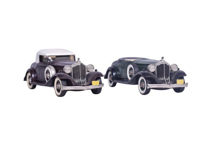 Pair of Brooklin 1932 Packard Light 8 Models - No. 6 and No. 6a