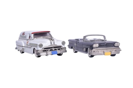 Pair of Brooklin Models - 1958 Pontiac Bonneville and 1953 Pontiac Sedan Delivery