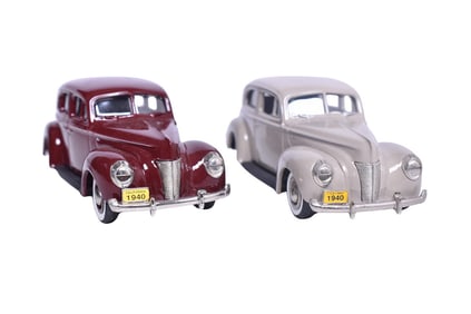 Pair of USA No. 11 1940 Ford Sedans - Two-Door and Four-Door