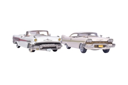 Pair of Western Models - WMS 50 1958 Plymouth and WMS 66 1957 Pontiac Bonneville