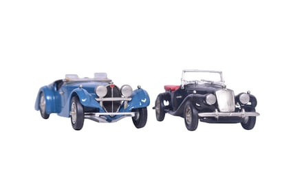 Pair of Western Models - WMS 39 1938 Bugatti 57S Corsica Tourer and WMS 12 1953 MG TF