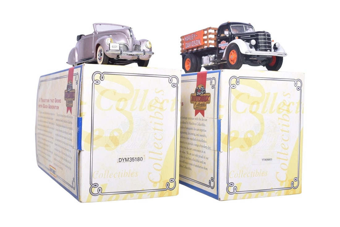 Pair of Matchbox Collectible Models - 1938 Lincoln Zephyr and 1937 International DR60 (1 of 3)