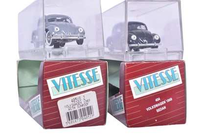 Pair of Vitesse 1949 Volkswagen Sedan Models