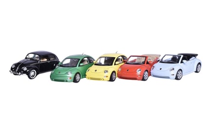 Five Auto Art, Maisto, Gate 1:18 Die Cast Volkswagen Beetle Models
