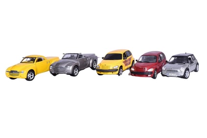 Five Maisto, Gate 1:18 Die Cast Chrysler, Chevrolet Models