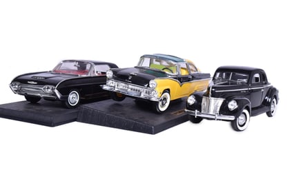 Three Eagle Race, Anson 1:18 Die Cast 1940s/50s/60s Ford Models