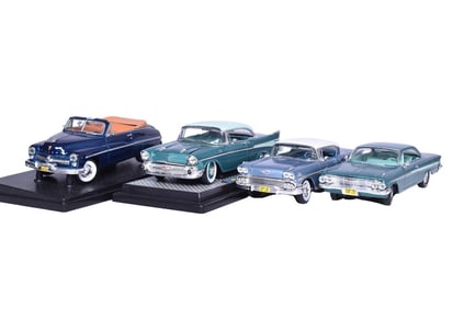 Four Metal Works, Castline 1:24 Die Cast Chevrolet, Mercury Models