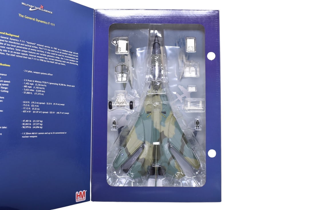 Hobby Master 1:72 The General Dynamics F-111 Die Cast FB-111A "Aardvark" Military Plane - NIB (1 of 3)