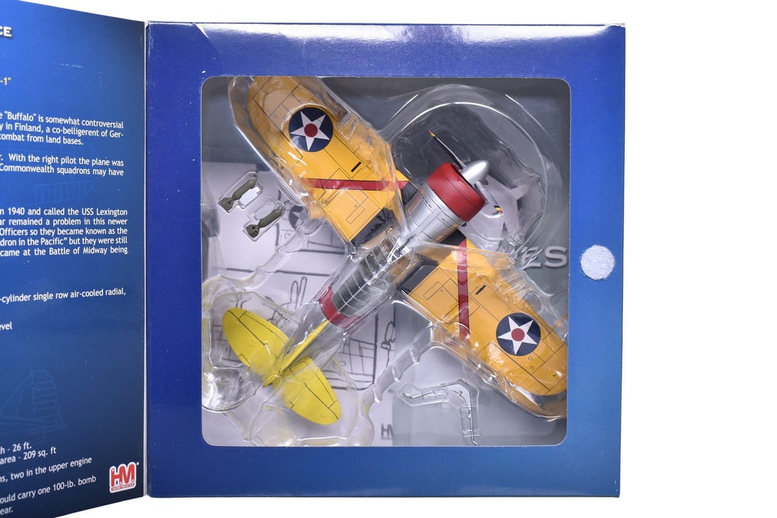 Hobby Master 1:48 F2A "Buffalo" Die Cast US Navy Military Plane - Limited Edition NIB (1 of 3)