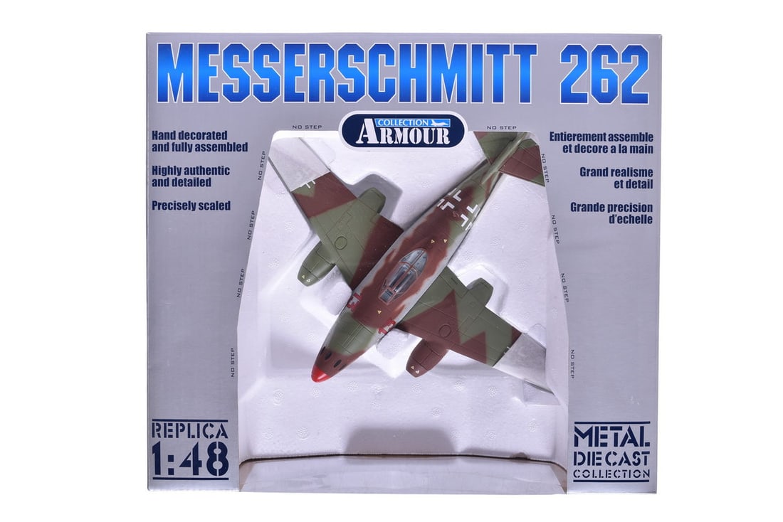 Armour Collection / Franklin Mint 98152 ME-262 A Messerschmitt Luftwaffe WWII Diecast Military Plane (1 of 2)