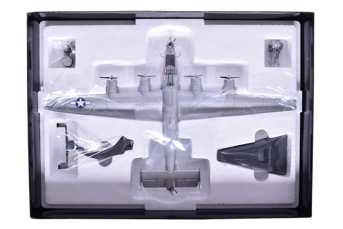 Corgi 1:72 B24J Liberator "Michigan" Diecast Plane: Corgi 1:72 B24J Liberator "Michigan" Diecast Plane Replica 1:72 scale diecast B24J Liberator "Michigan" military plane by Corgi. Item No. AA34011. New in box with minimal shelf wear. Box size 20" x 14