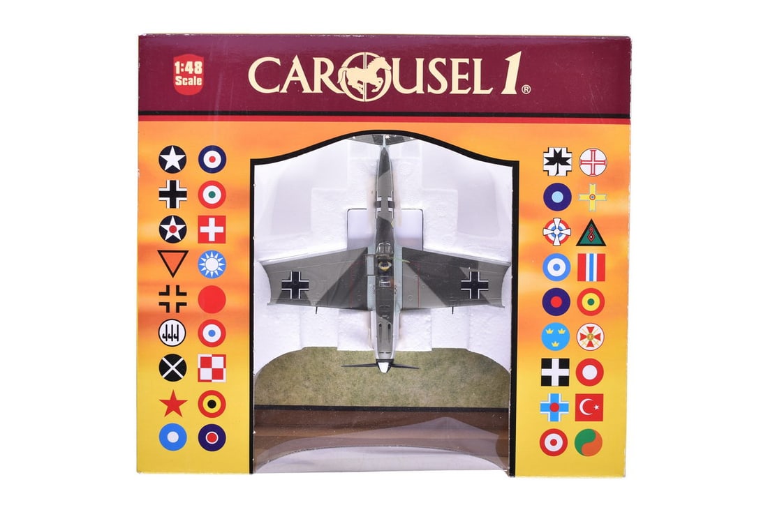 Carousel 1 1:48 #7103 Messerschmitt 109 E 'Emil' German Air Force Die Cast Military Plane (1 of 2)