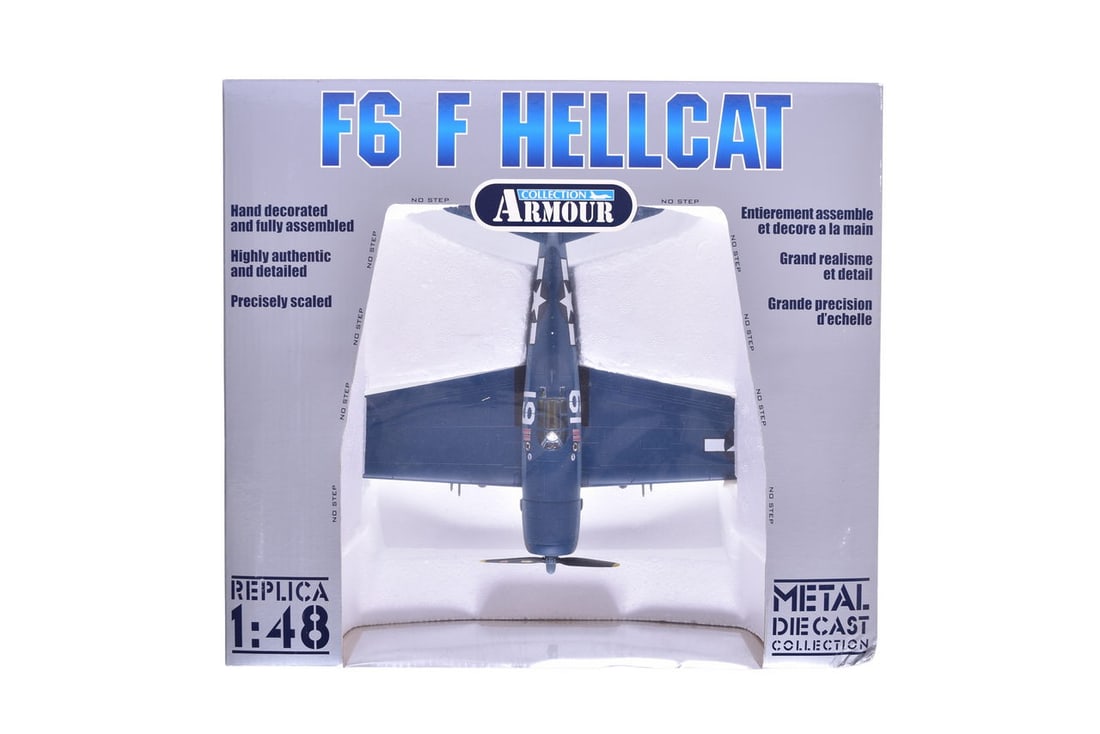 Armour Collection / Franklin Mint 1:48 WWII US Navy F-6 F3 Hellcat Diecast Plane (1 of 2)