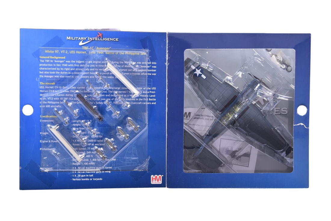 Hobby Master 1:72 TBF-1C "Avenger" White 97 Diecast WWII Military Plane (1 of 2)