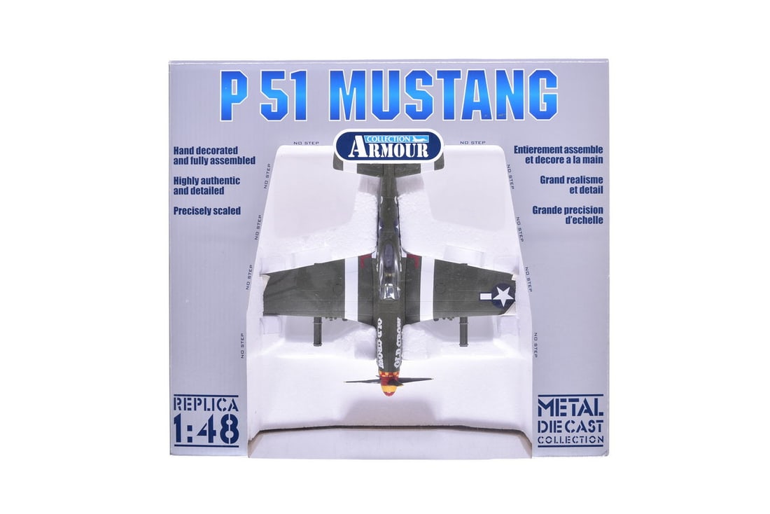 Armour Collection / Franklin Mint 1:48 WWII USAF P51 Mustang "Old Crow" Diecast Plane