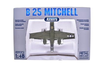 Armour Collection / Franklin Mint 1:48 USAF B25 Mitchell Diecast Plane