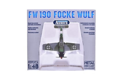 Armour Collection / Franklin Mint 98194 Focke Wulf 190 JG3 "Udet" Diecast German Military Plane