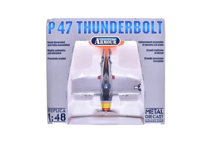 Armour Collection / Franklin Mint 98150 P47 D Thunderbolt Tarheel Hal Diecast WWII USAAF Military
